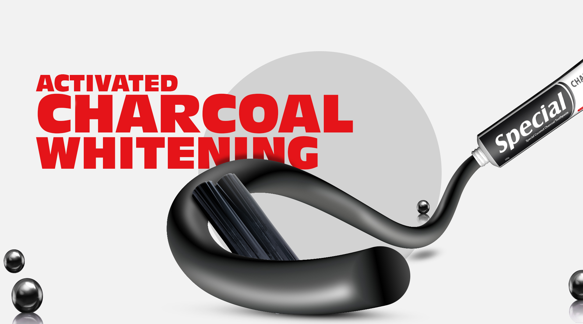 charcoal flavored toothpaste