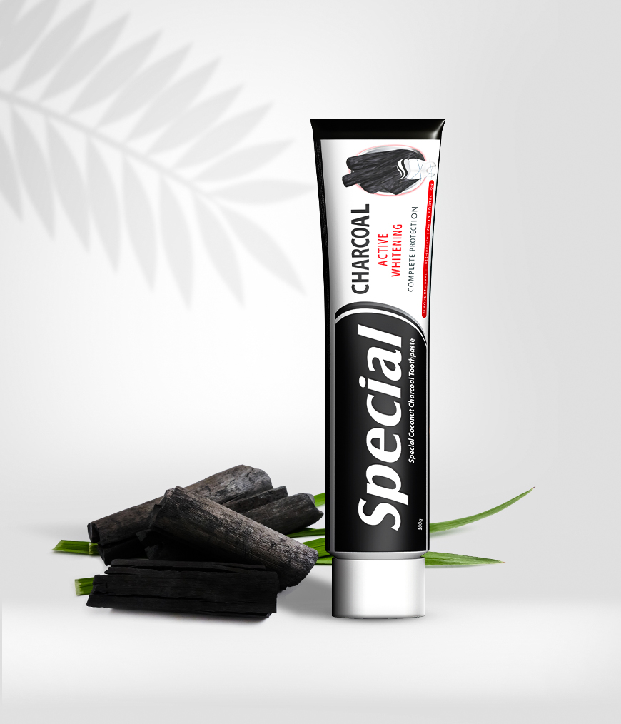 charcoal active whitening toothpaste