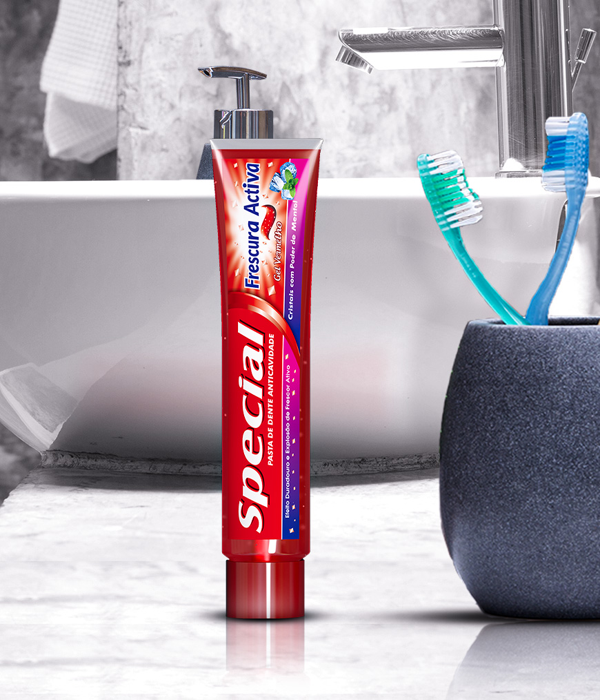 frescura activa red gel toothpaste