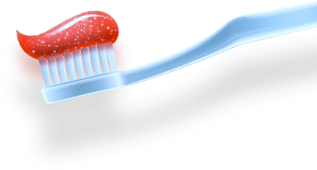 red  sparkling toothpaste